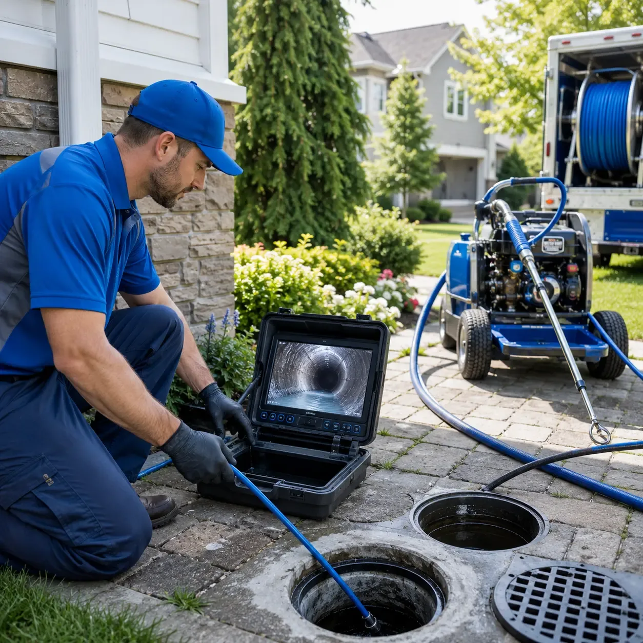 Outdoor drain cleaning professionals serving Little Falls, MN