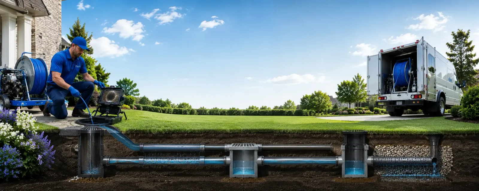 Outdoor drain cleaning information for Little Falls, MN